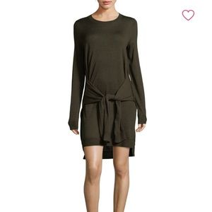 NWOT BCBGMAXAZRIA Tied Front Wool Sweater Dress